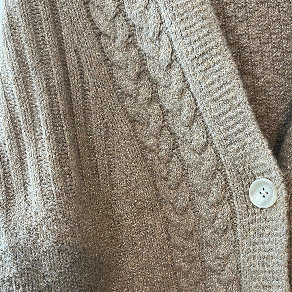 Tan Button-Up Cardigan - Picture 2 of 5